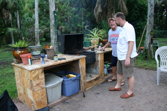 It's like an outdoor kitchen!