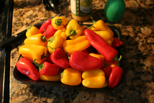 Vibrant peppers.