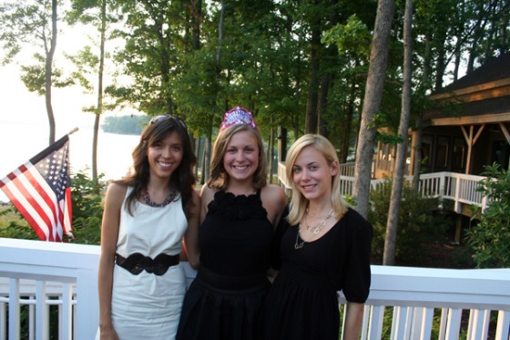 The beautiful birthday girl in the middle and my friend, Kari.