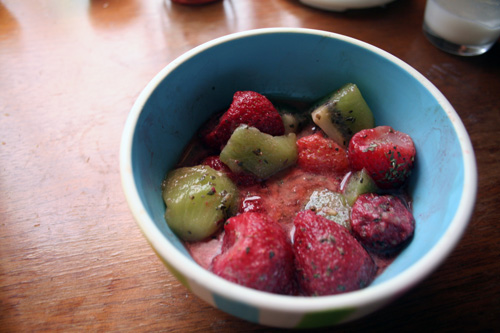 Strawberry-Kiwi Salad with Basil