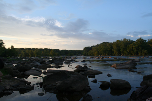When I went to the James River the other day.